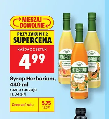 Syrop Herbarium malina promocja w Biedronka
