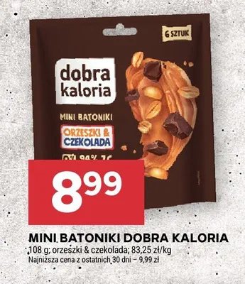 Mini batoniki Dobra Kaloria orzeszki z czekoladą promocja w Stokrotka