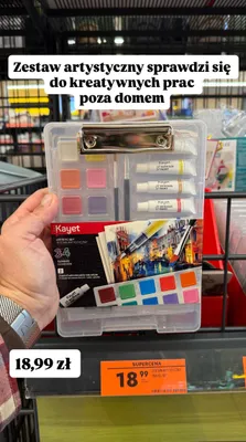 Zestaw artystyczny 34 elementy promocja w Biedronka