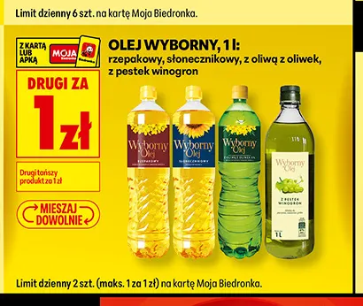 Olej Wyborny z pestek winogron promocja w Biedronka