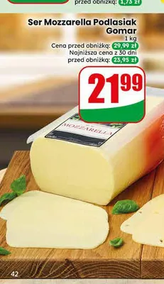 Ser Mozzarella Podlasiak Gomar promocja w Dino