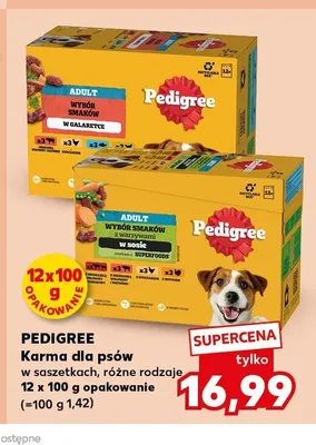 Karma dla psów Pedigree 12-pak 100 g promocja w Kaufland