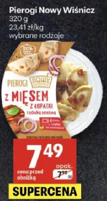 Pierogi z mięsem promocja w Delikatesy Centrum