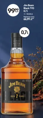 Whisky Jim Beam Black 7YO promocja w Żabka