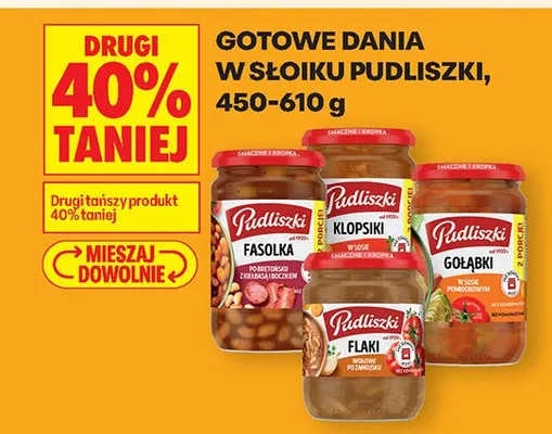 Gotowe dania w słoiku 450-610 g DRUGIE -40% promocja w Biedronka