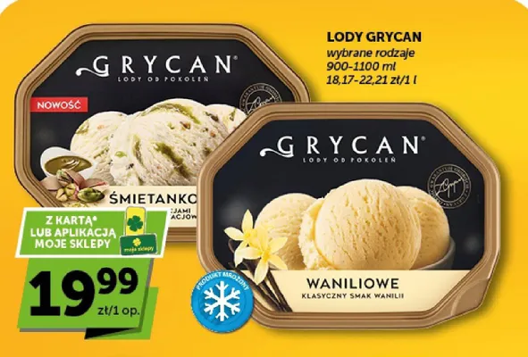 Lody waniliowe Grycan promocja w ABC