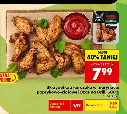 Skrzydełka z kurczaka w marynacie paprykowo-ziołowej Czas na Grill promocja w Biedronka