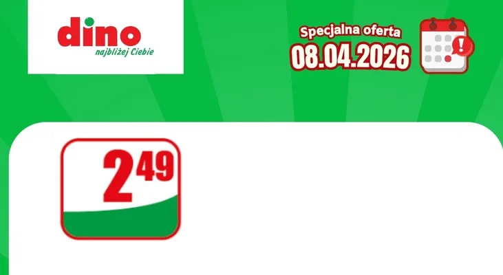 Specjalna oferta na 08.04.2026 - promocje spoza gazetki, strona 3 promocja w Dino