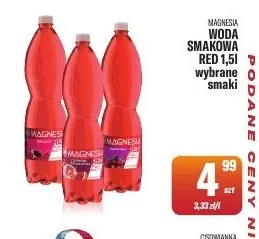 Woda smakowa Red Magnesia promocja w Tomi Markt