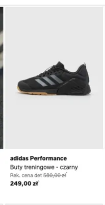 Buty treningowe adidas Performance czarne promocja w Lounge by Zalando