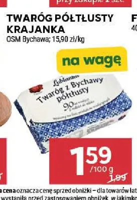 Twaróg półtłusty krajanka OSM Bychawa promocja w Stokrotka