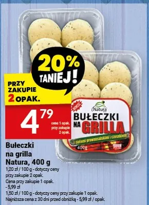 Bułeczki na grilla Natura promocja w Twój Market