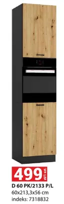 Szafka kuchenna wysoka D 60 PK/2133 P/L 60x213,3x56cm indeks 7318832 promocja w Merkury Market