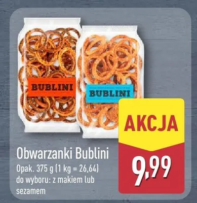 Obwarzanki bublini z sezamem promocja w Aldi