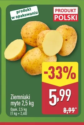 Ziemniaki myte polskie promocja w Aldi