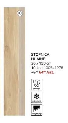 Stopnica Huaine 30x150 cm promocja w Komfort