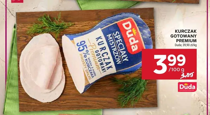 Kurczak gotowany Premium Duda promocja w Stokrotka