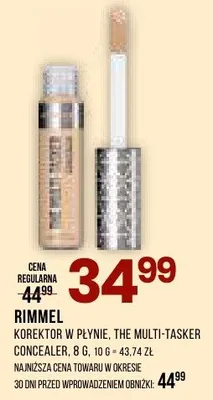 Korektor w płynie Rimmel The Multi-Tasker Concealer promocja w Drogerie Natura