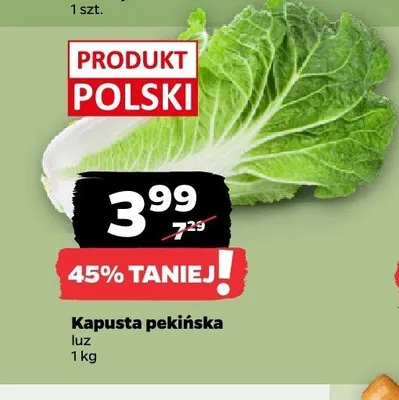 Kapusta pekińska promocja w Netto