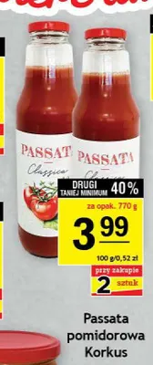 Passata pomidorowa Korkus Classica promocja w Gram Market