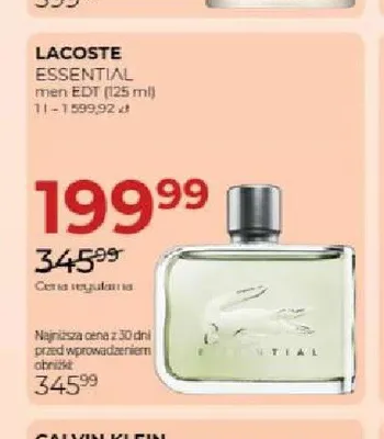 Woda toaletowa Lacoste Essential promocja w Drogerie Jawa