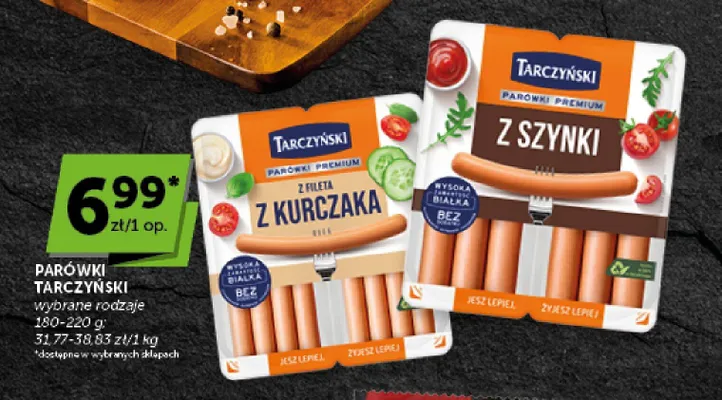 Parówki z fileta z kurczaka Tarczyński promocja w Euro Sklep