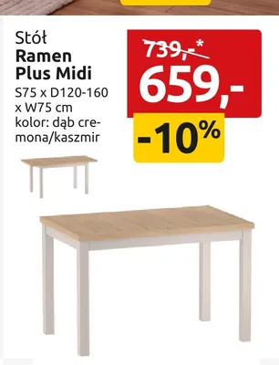 Stół Ramen Plus Midi promocja w Black Red White