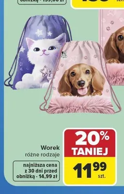 Worek Cleo & Frank promocja w Carrefour