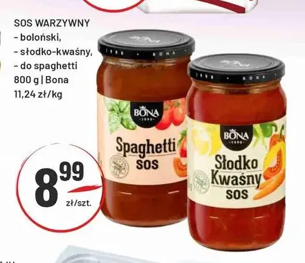 Sos warzywny do spaghetti Bona promocja w Sedal