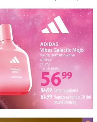 Woda perfumowana unisex Vibes Galactic Mojo Adidas promocja w Hebe
