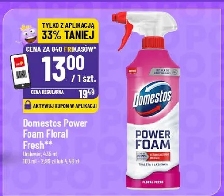 Domestos Power Foam Floral Fresh promocja w POLOmarket