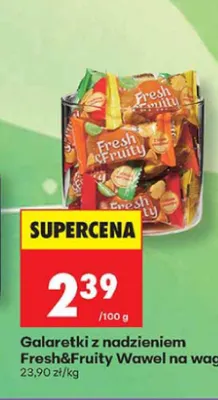 Galaretki z nadzieniem Fresh & Fruity Wawel na wagę promocja w Biedronka
