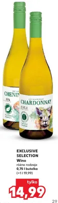 Wino Exclusive Selection Chenin Chardonnay białe promocja w Kaufland
