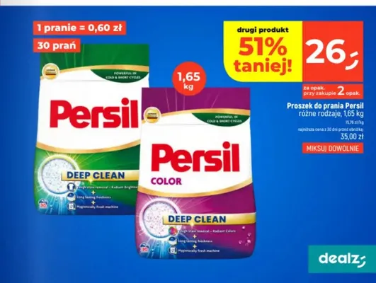 Proszek do prania białego promocja w Dealz