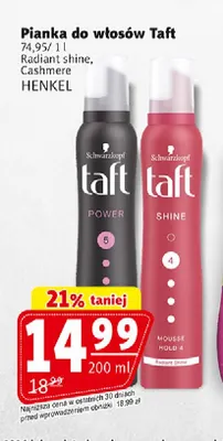 Pianka do włosów Taft Cashmere promocja w Prim Market