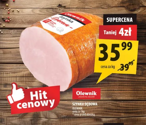 Szynka dębowa Olewnik promocja w Arhelan