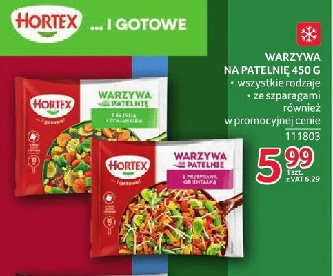 Warzywa na patelnię z przyprawą orientalną Hortex promocja w Selgros