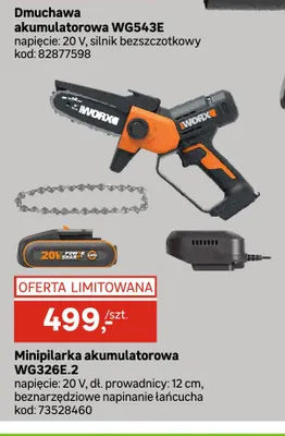 Minipilarka akumulatorowa WG326E.2 Worx promocja w Leroy Merlin