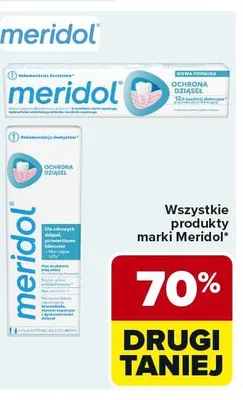 Produkty marki Meridol promocja w Carrefour Market