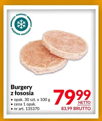 Burgery z łososia promocja w Makro