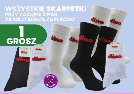 Skarpetki promocja w Dino