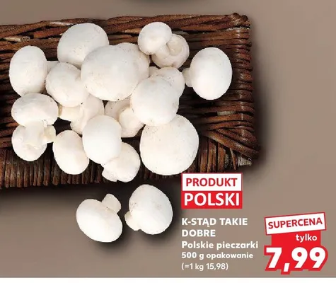 Pieczarki polskie promocja w Kaufland