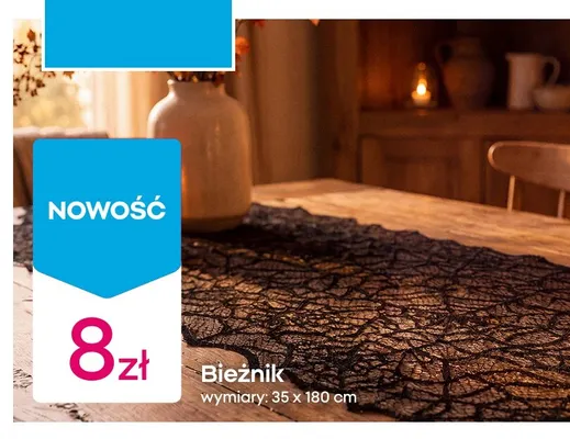 Bieżnik 35x180 cm promocja w Pepco