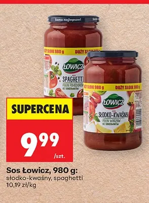 Sos Łowicz spaghetti promocja w Biedronka