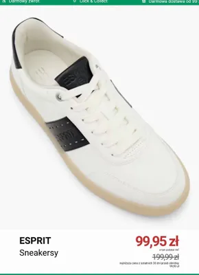 Sneakersy Esprit promocja w Deichmann