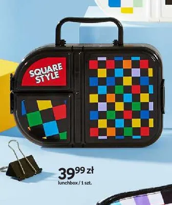 Lunchbox Paperdot Square Style czarny promocja w Empik