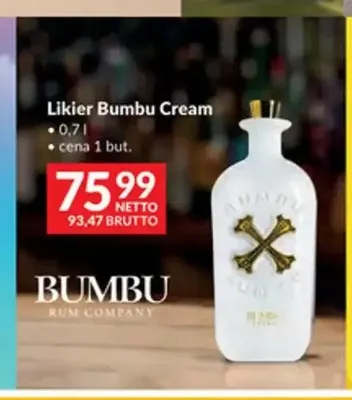 Likier Bumbu Cream promocja w Makro
