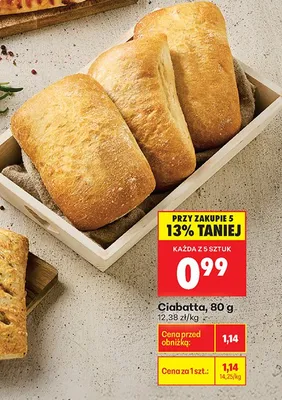 Ciabatta promocja w Biedronka