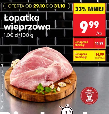 Łopatka wieprzowa promocja w Biedronka