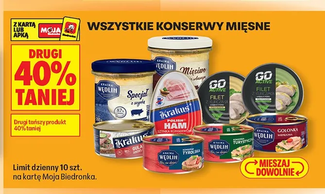 Konserwa Tyrolska Kraina Wędlin promocja w Biedronka